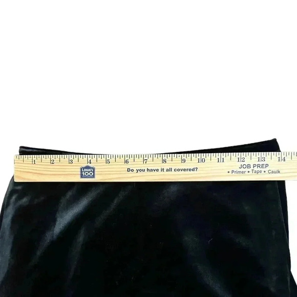 Abercrombie & Fitch Wide Leg Crop Dress Pants Velvet Black Size Small - Picture 4 of 6